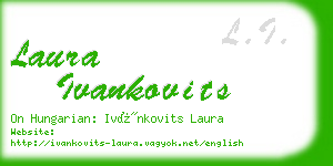 laura ivankovits business card